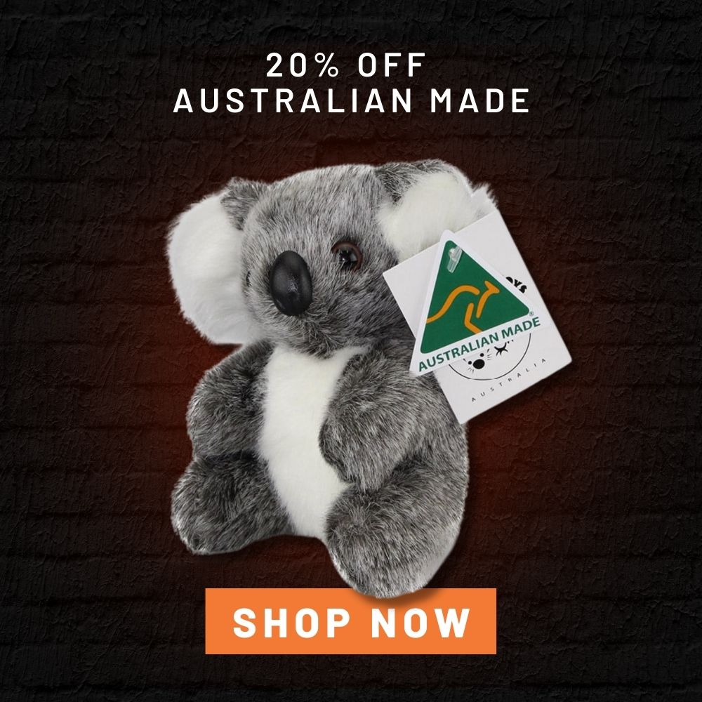 12 Australian Souvenir Plush Australia Koala Clip On Keyrings Bulk