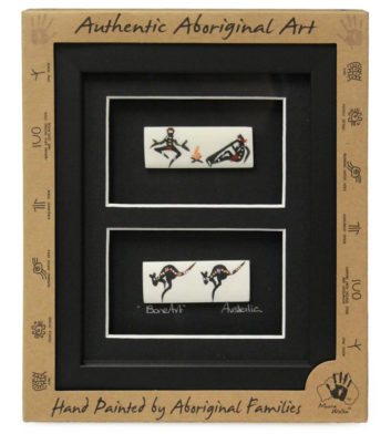 Aboriginal Framed Bone Art