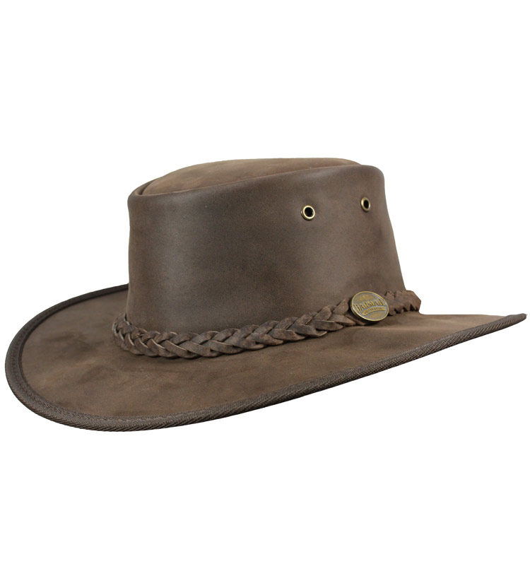 Barmah Foldaway Bronco Leather Hat | Australia the Gift | Australia's ...