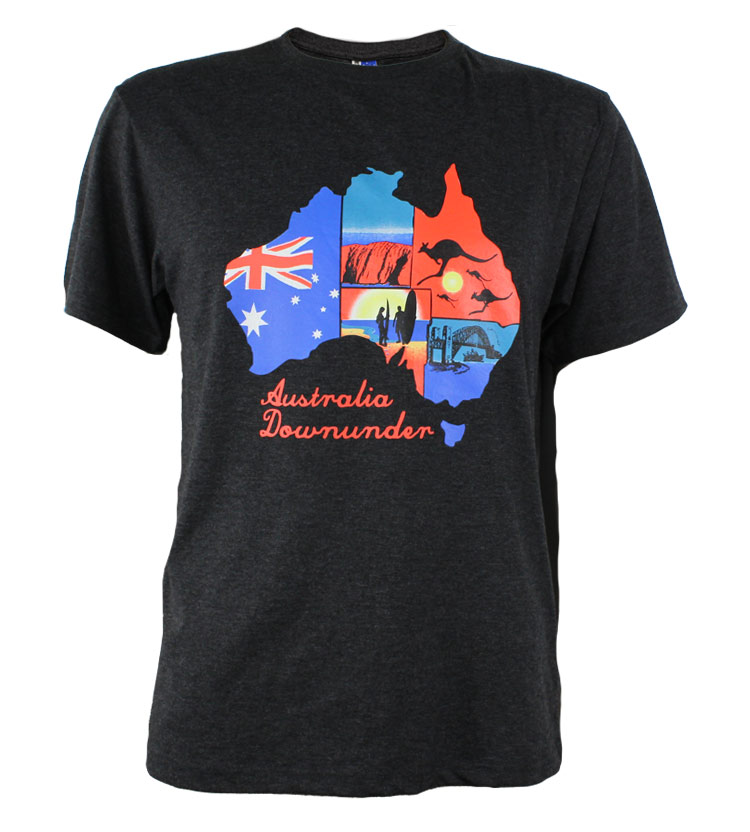 Colourful Australian Map T-Shirt | Australia the Gift | Australian ...