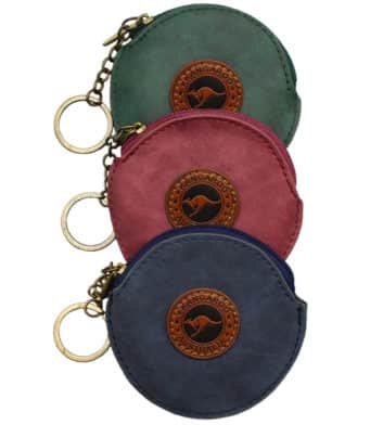 Suede Colour Coin Bag Round