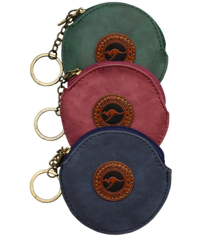 Michael Kors Pink Leather Zip Round Pouch Purse Storage Women's Wallet