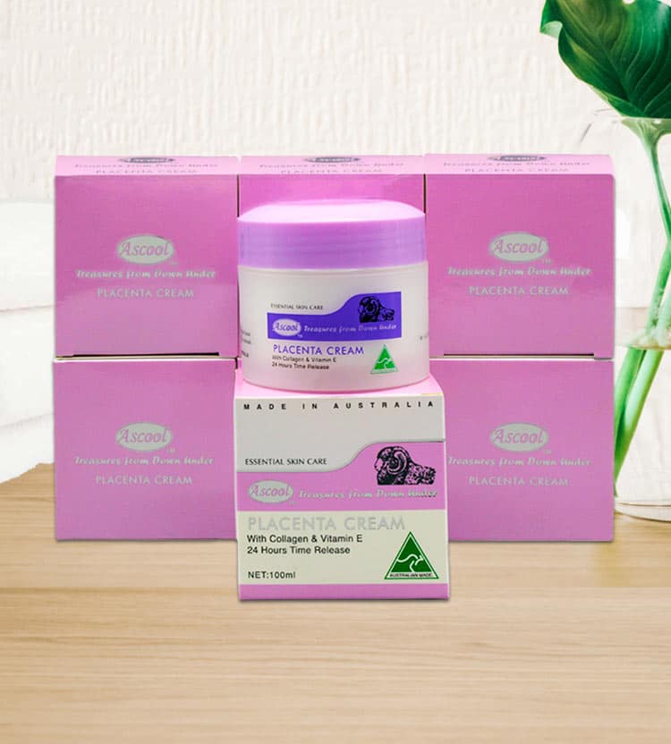 Ascool Placenta Cream Pack 6 x 100ml | Australia the Gift | Souvenirs &