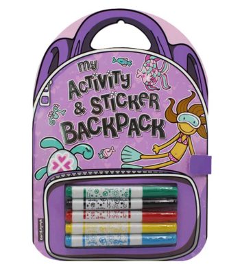 Kids Activity Book Backpack Beach Girl