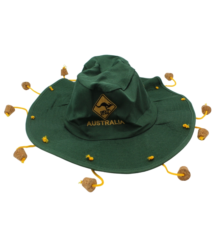 Green and Gold Australian Cork Hat